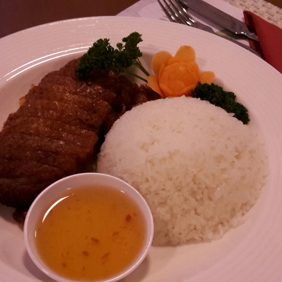 Reisgericht mit Sauce