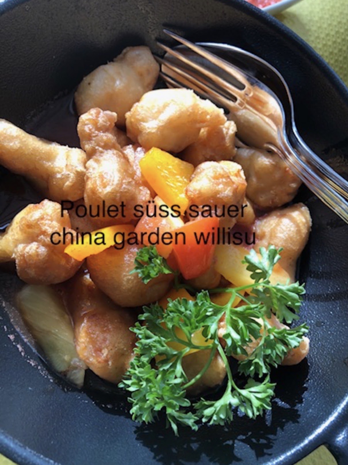 Poulet süss-sauer
